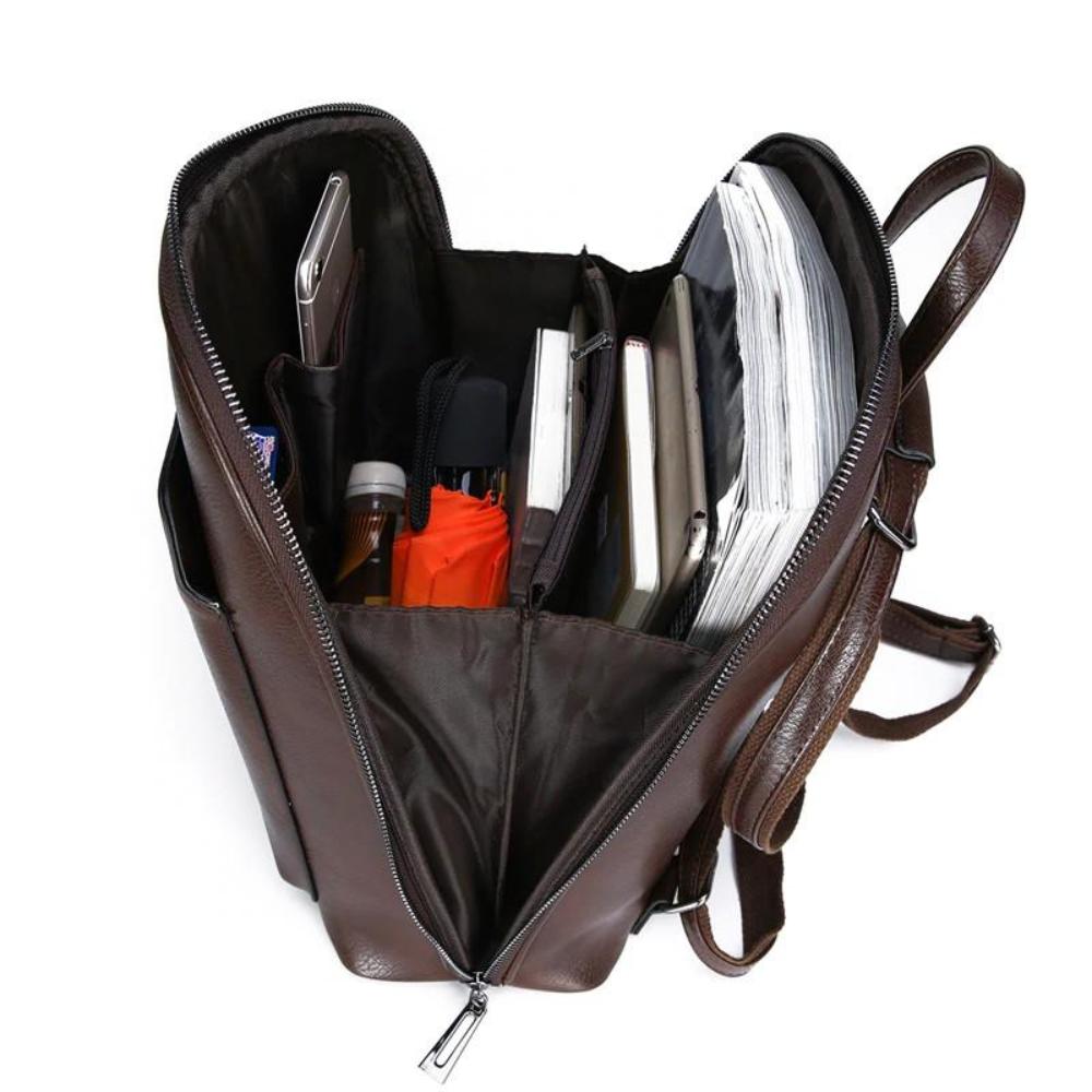 Stella | Sac à dos classique à double zip au design minimaliste