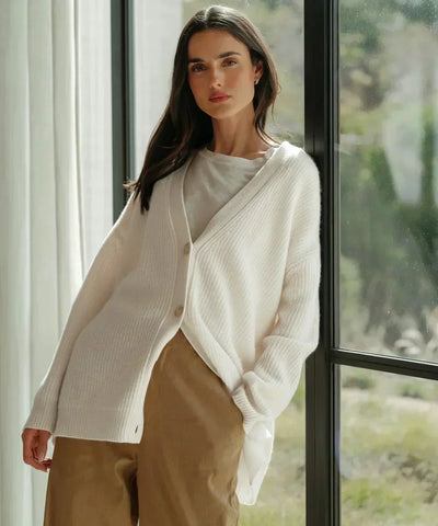 Élise | Cardigan Ultra Confortable en Cachemire