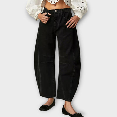 Luna™ - Pantalon Dénim Évasé Classique