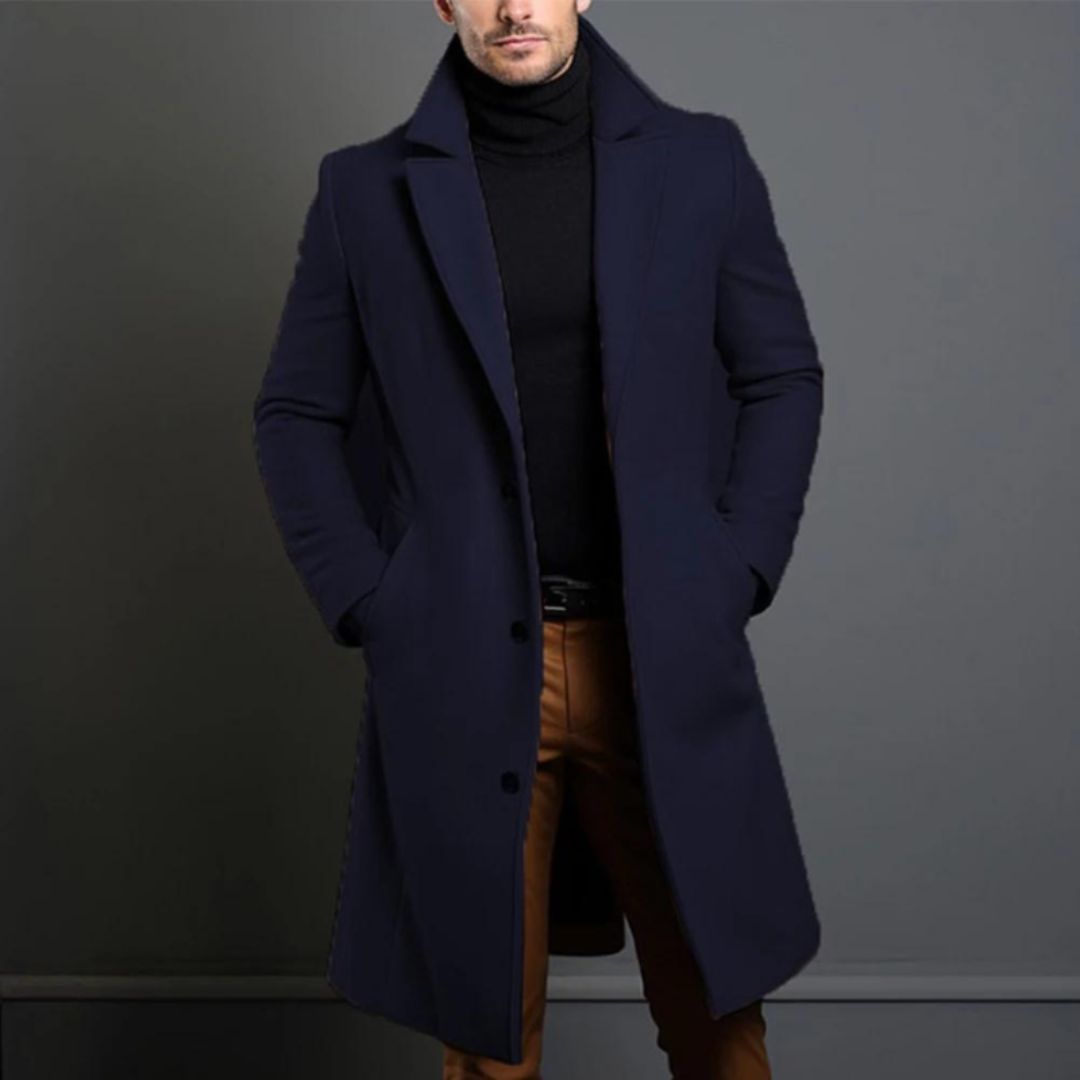 Florian - Élégant trench-coat en laine pour un style automnal
