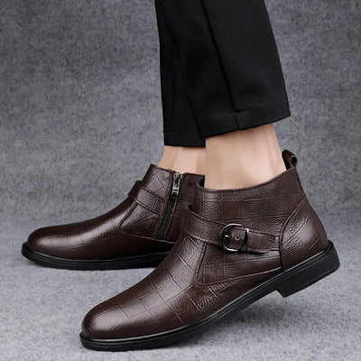 "Jameson | Bottines Ranger en cuir pour hommes" can be rewritten as "Bottines Ranger en cuir pour hommes - Jameson".