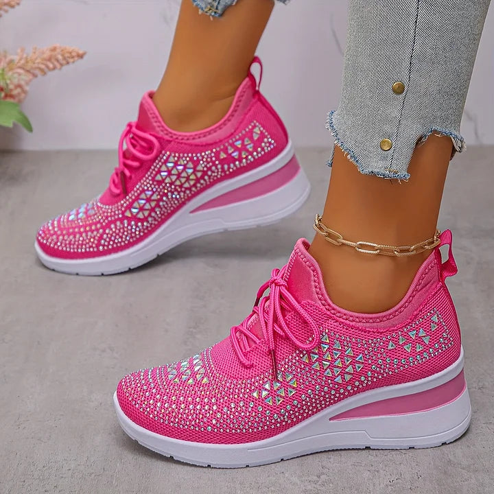 Delphine | Baskets orthopédiques avec strass scintillants