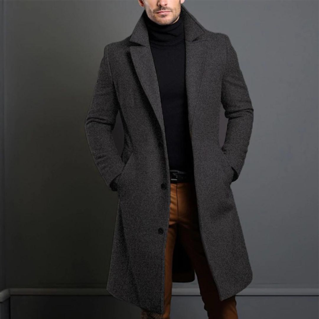 Florian - Élégant trench-coat en laine pour un style automnal