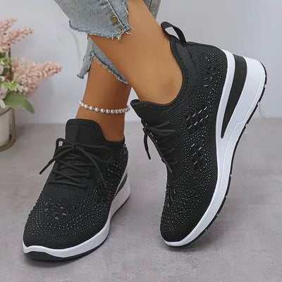 Delphine | Baskets orthopédiques avec strass scintillants