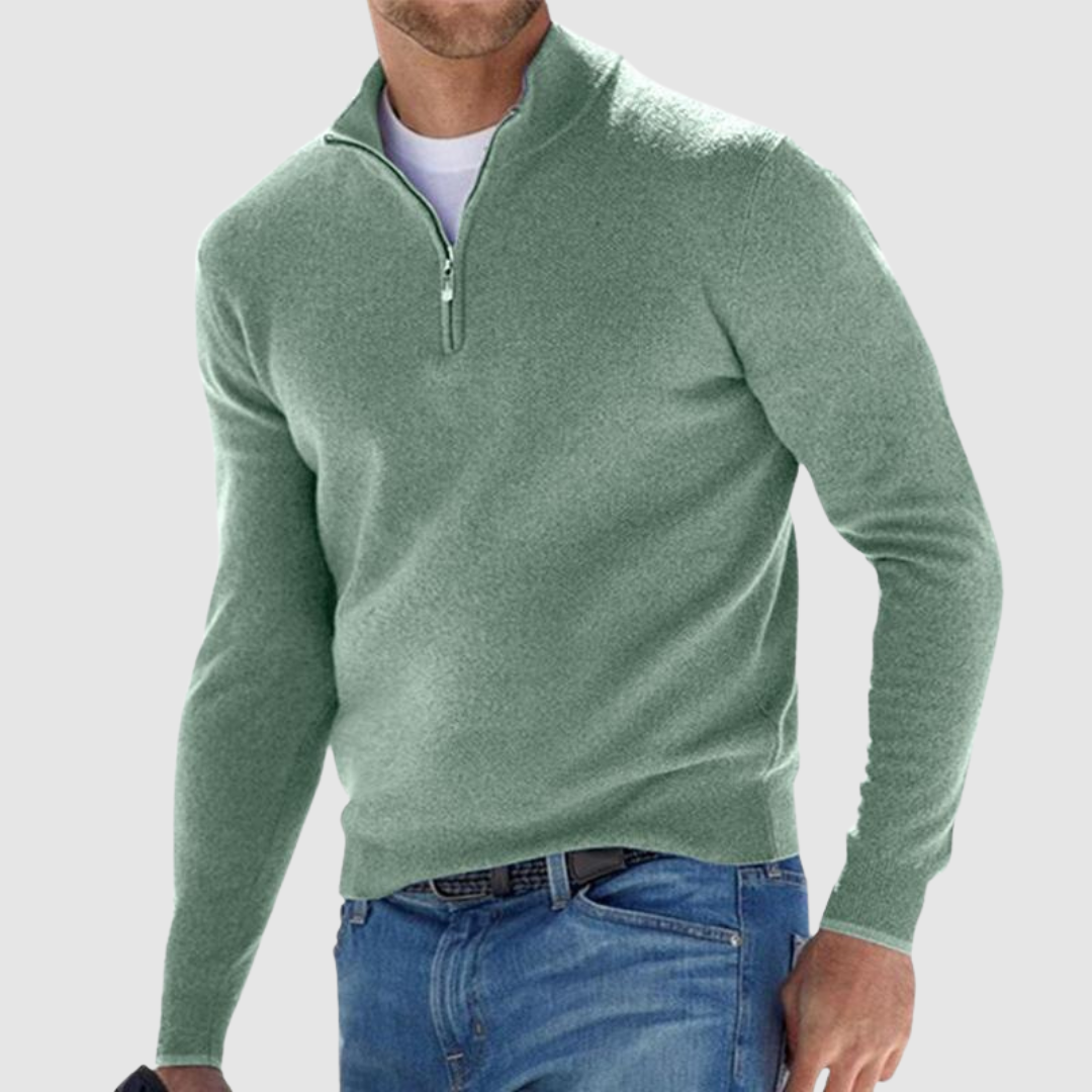 Vida - Sweat à col zippé quart