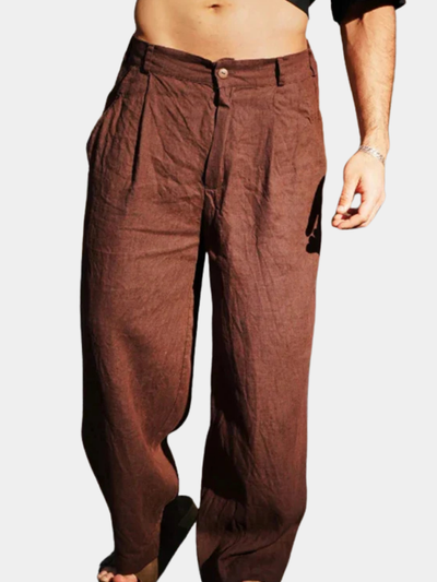 DARIO | Pantalons en Lin à Jambes Amples