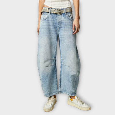 Luna™ - Pantalon Dénim Évasé Classique