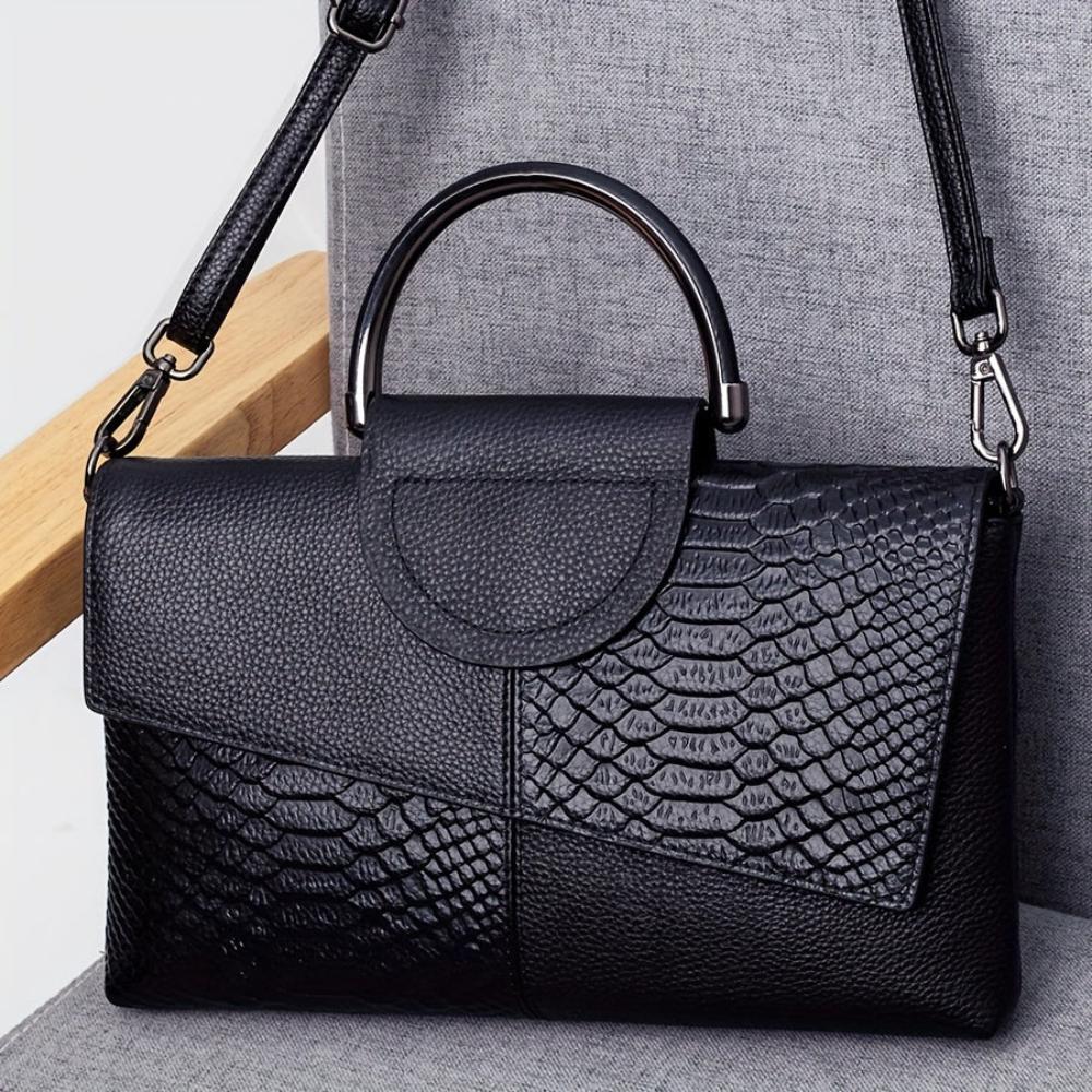 Celeste | Sac à main en cuir crocodile de luxe