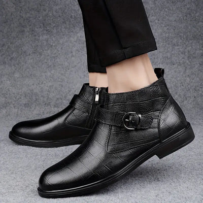 "Jameson | Bottines Ranger en cuir pour hommes" can be rewritten as "Bottines Ranger en cuir pour hommes - Jameson".