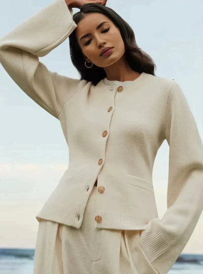 Ysaline | Cardigan à la Mode avec Manches Amples