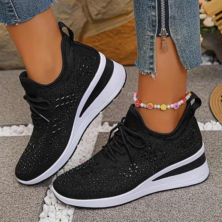 Delphine | Baskets orthopédiques avec strass scintillants