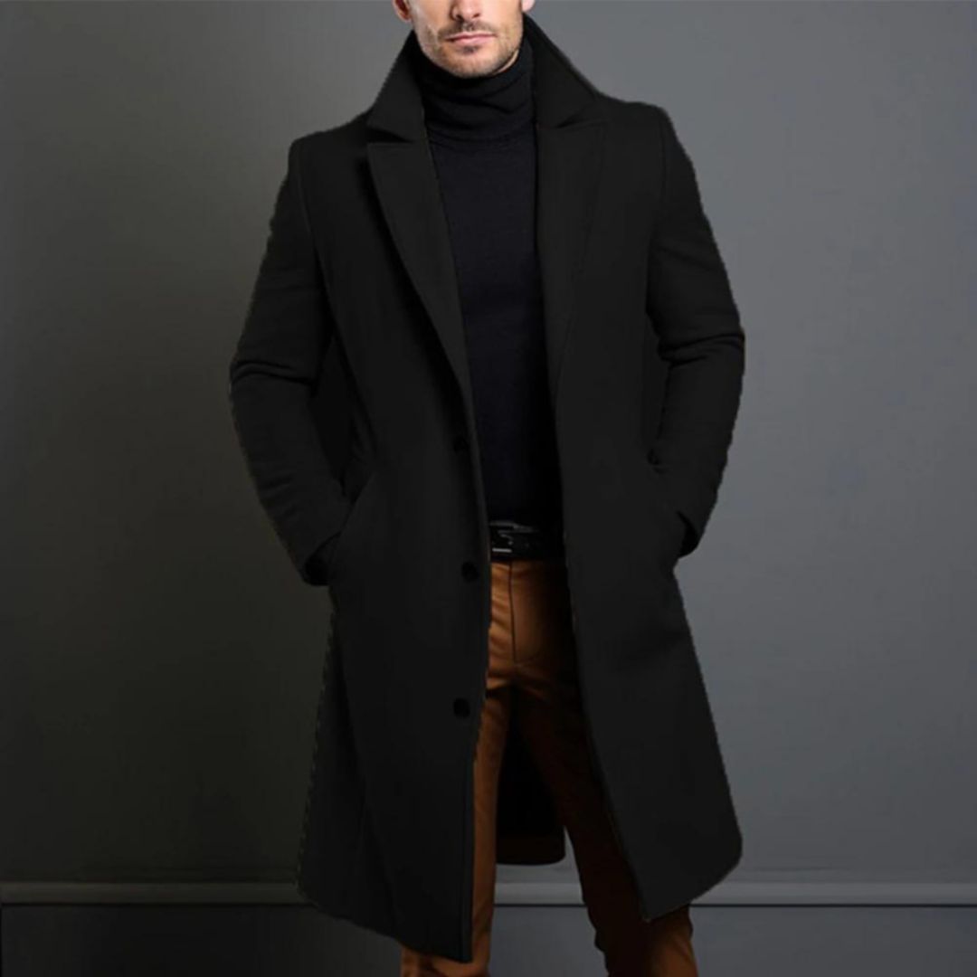 Florian - Élégant trench-coat en laine pour un style automnal
