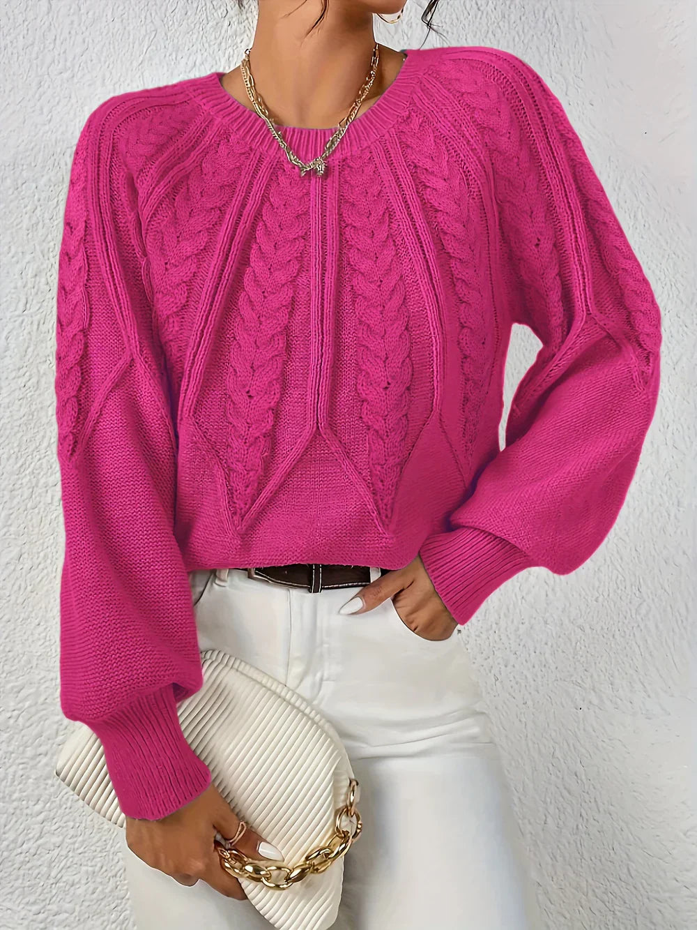 Margot™ | PULL EN TRESSÉ ÉLÉGANT