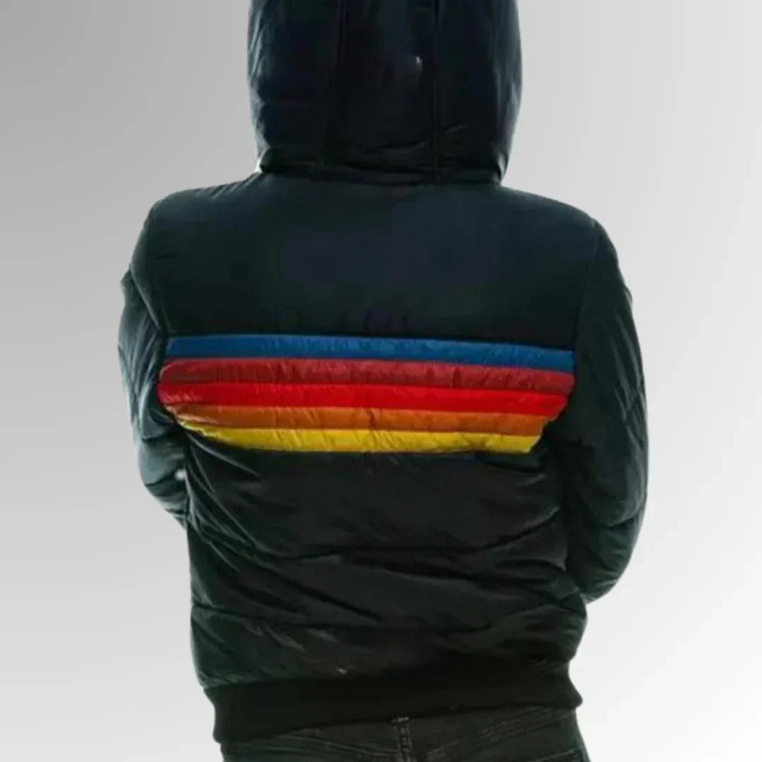 Léonie – Veste matelassée rayée rétro