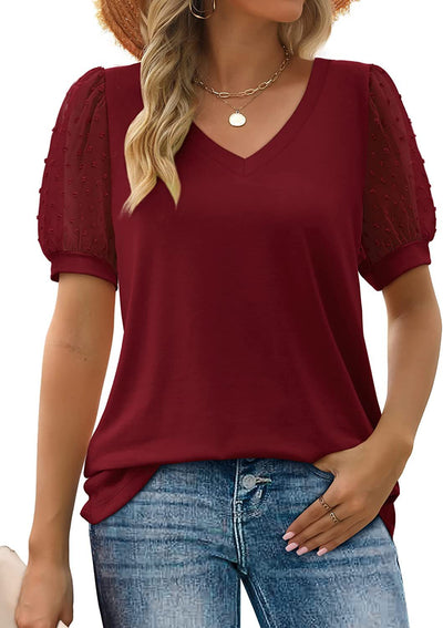 Véronique™ | Élégante Blouse à Manches Bouffantes