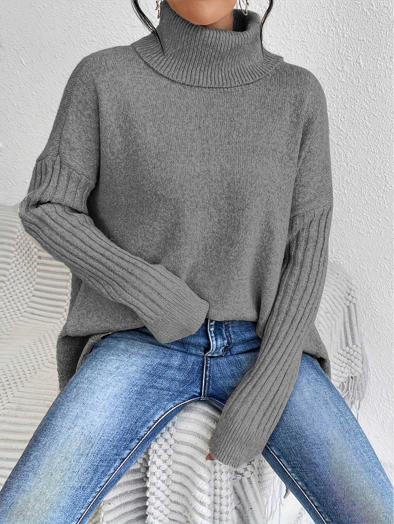 Louna – Pull Col Roulé Ample