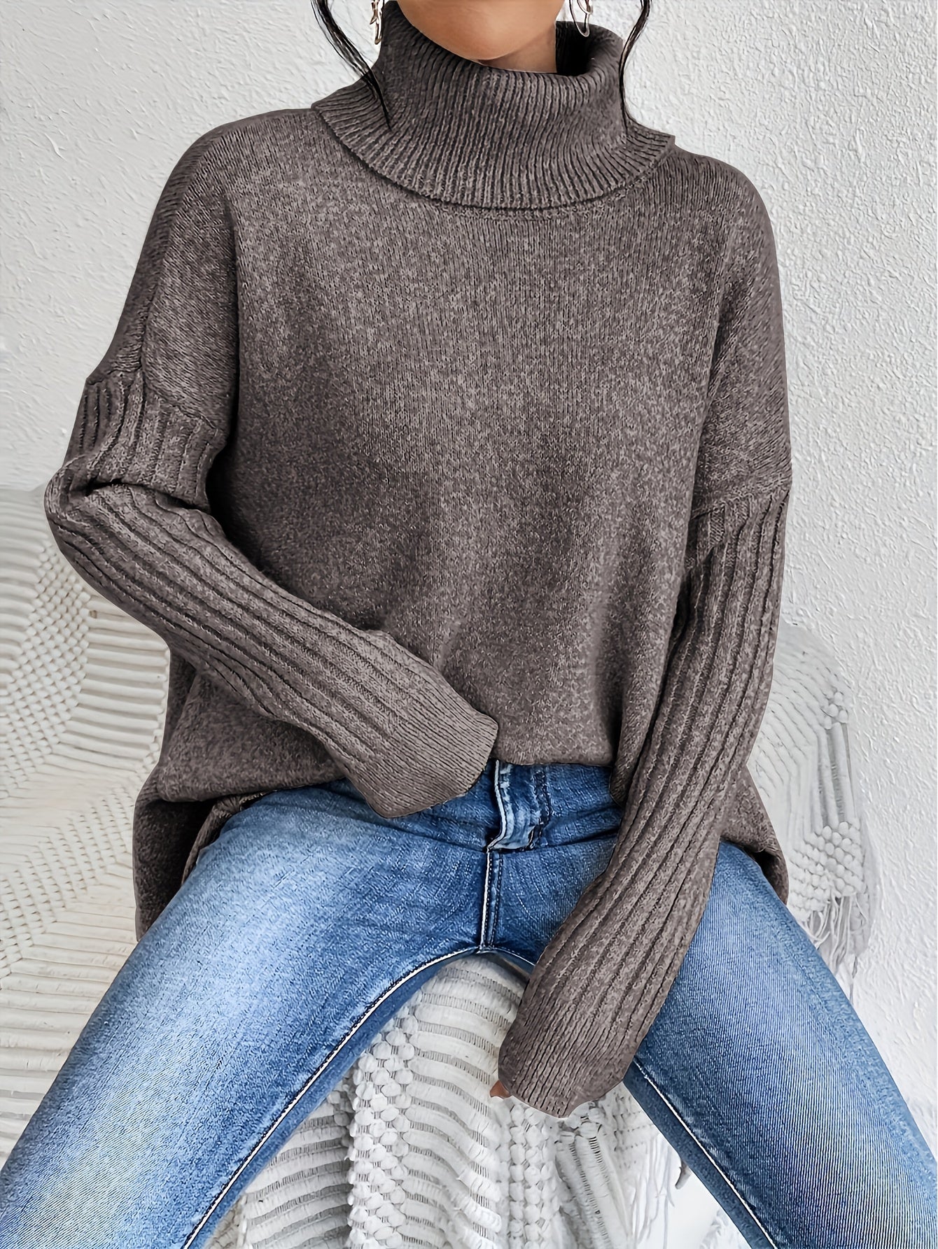 Louna – Pull Col Roulé Ample