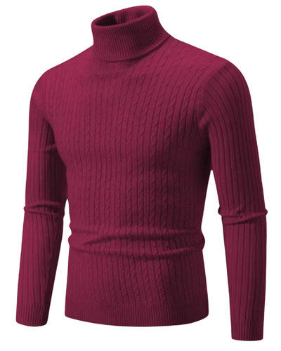 Victor | Pull en maille chaud avec col montant
