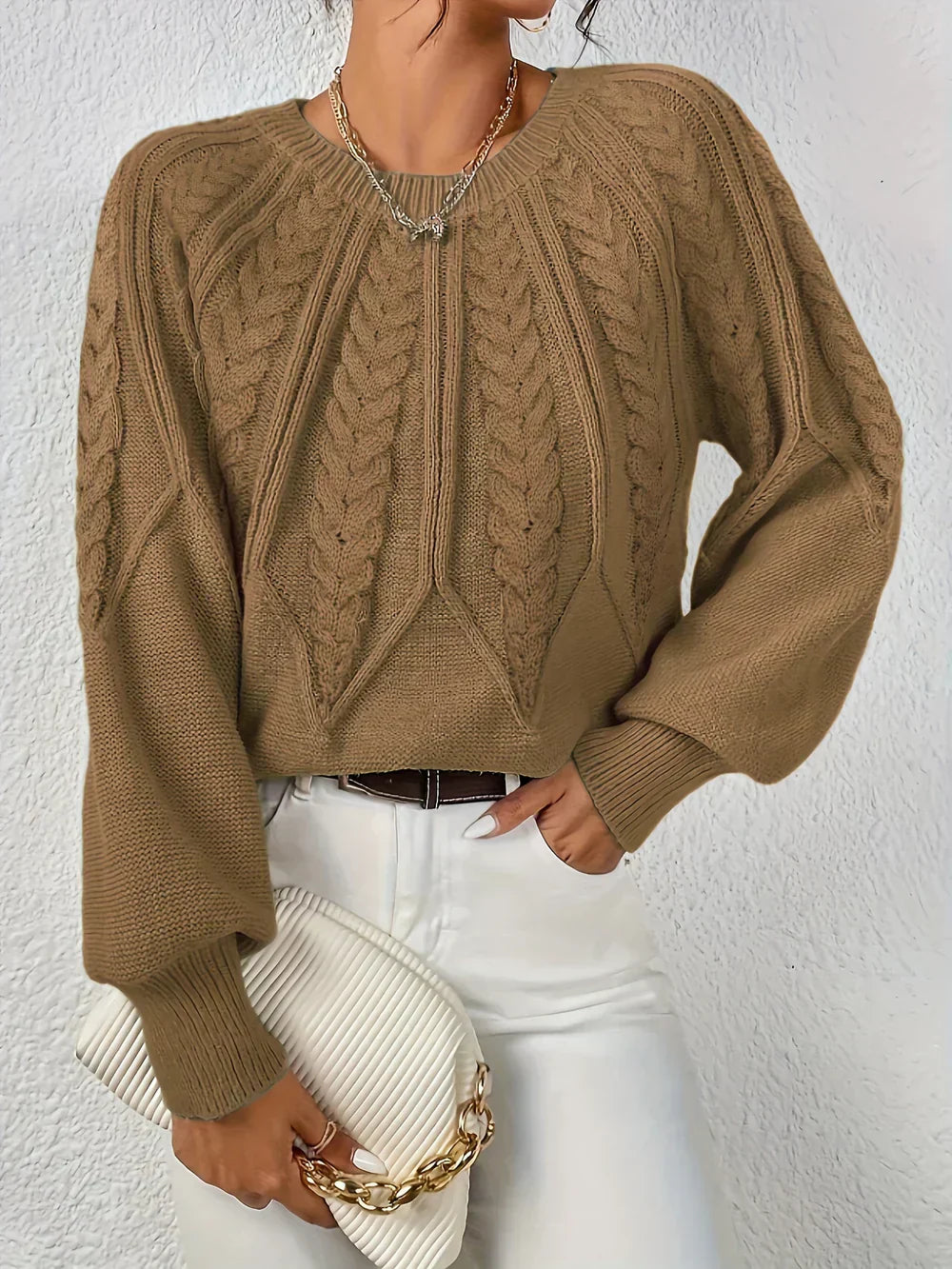 Margot™ | PULL EN TRESSÉ ÉLÉGANT
