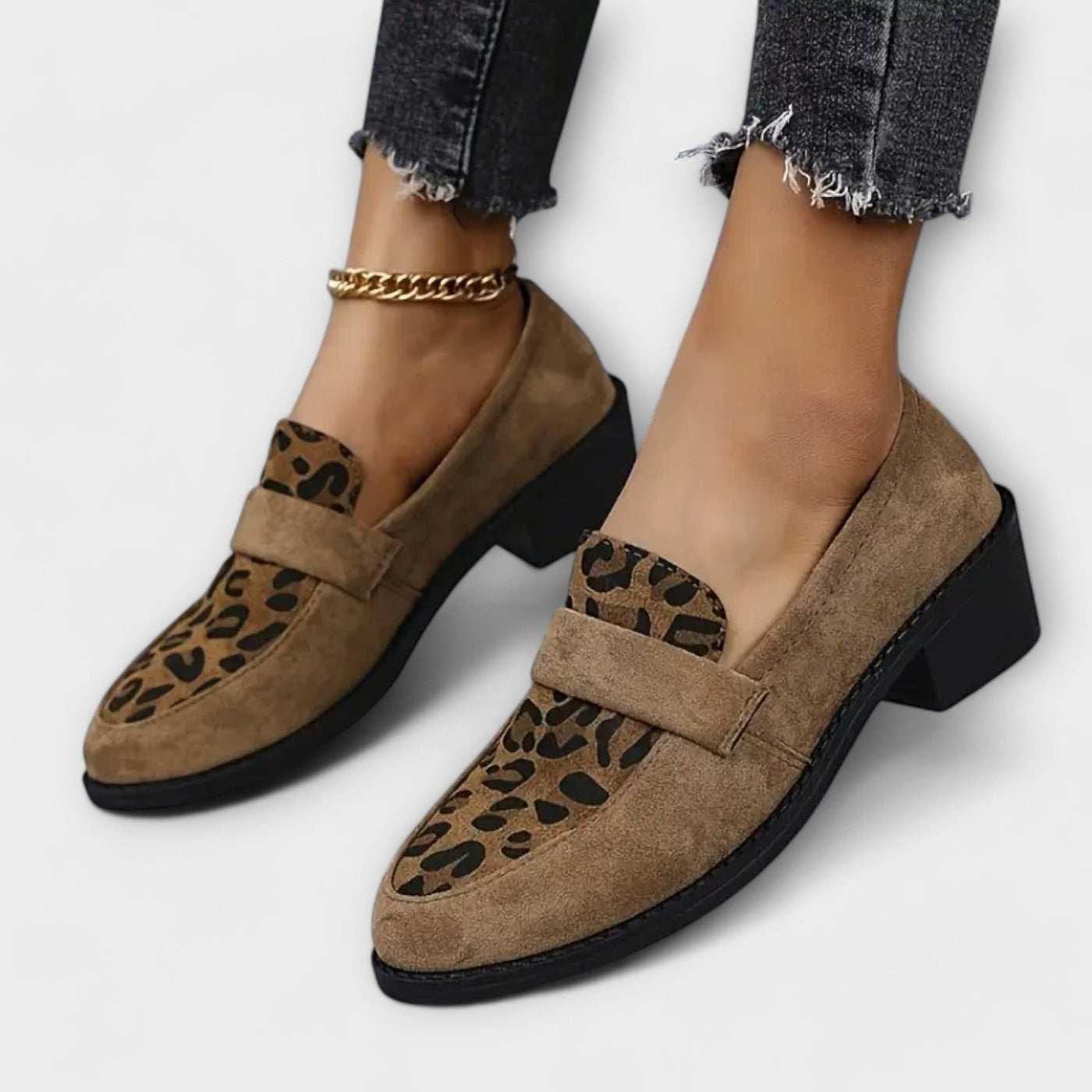 Romane | Chaussures Élégantes à Motif Léopard