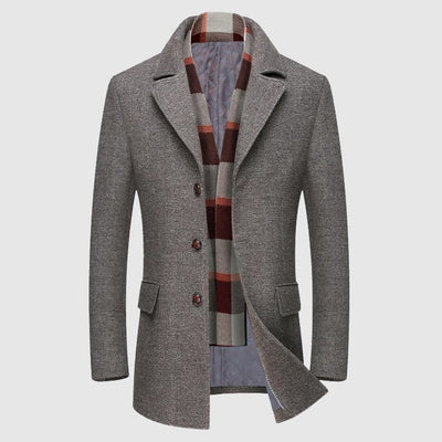 Clovis - Élégant et raffiné manteau en laine