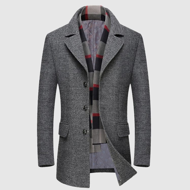 Clovis - Élégant et raffiné manteau en laine