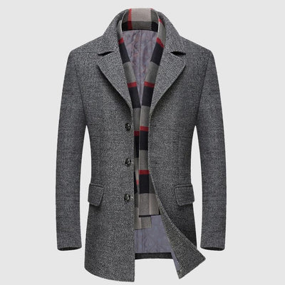 Clovis - Élégant et raffiné manteau en laine