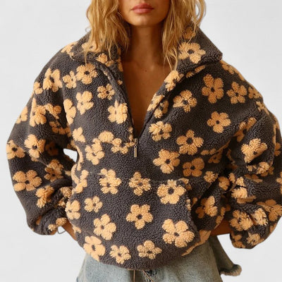 Béatrice – Pull Sophistiqué À Demi-Zip