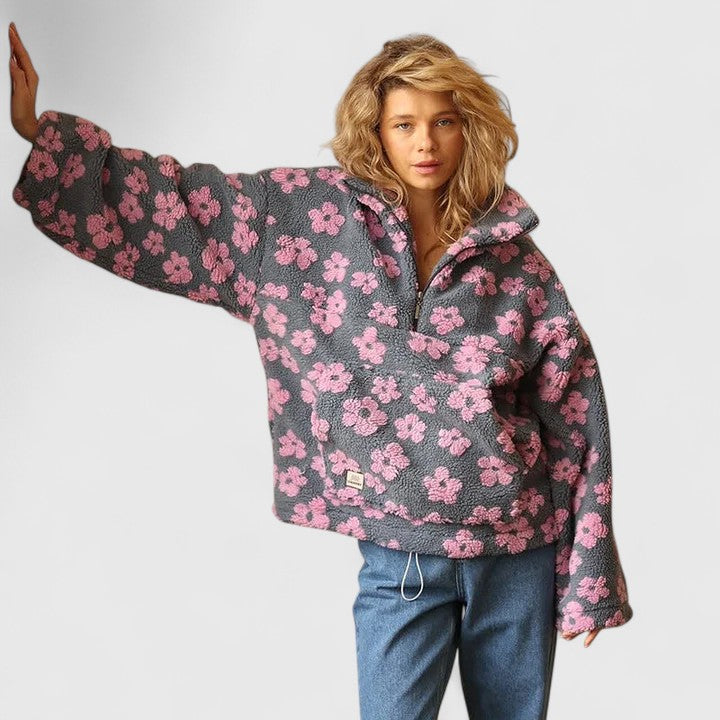 Béatrice – Pull Sophistiqué À Demi-Zip