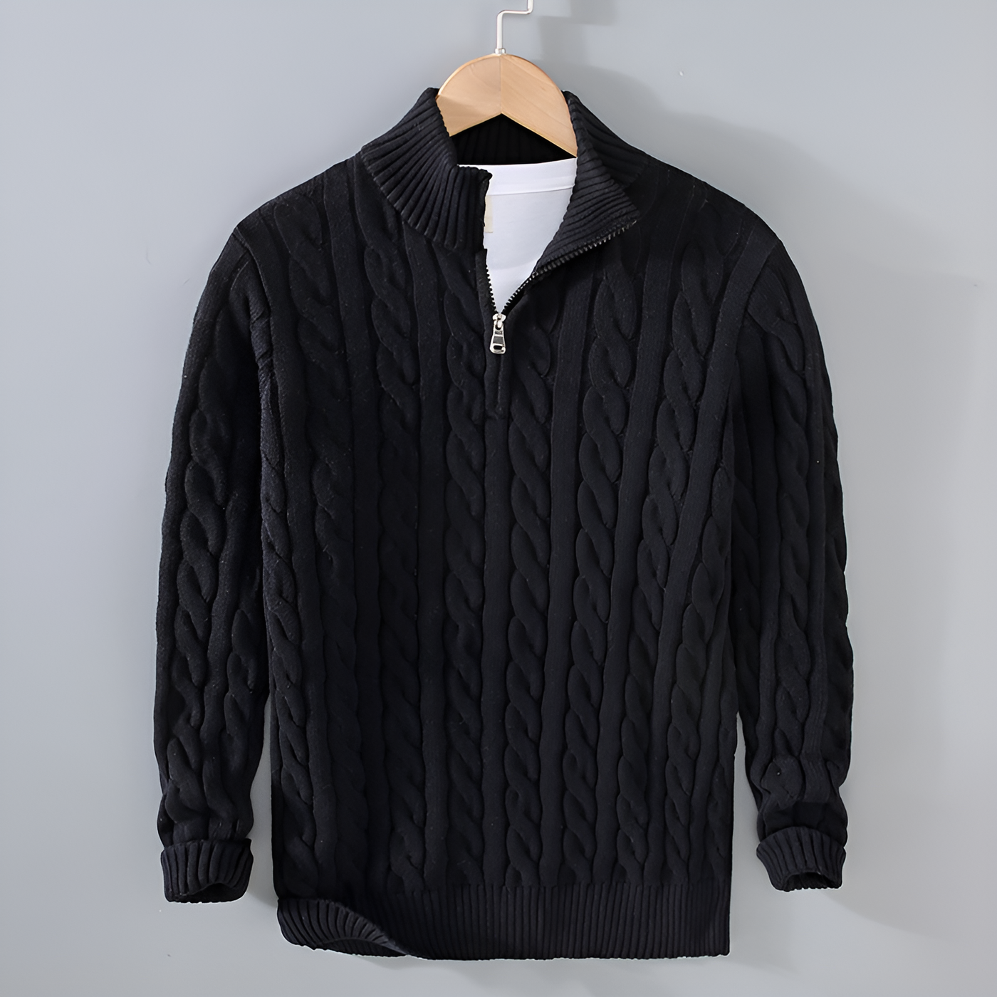Anthony - Pull en tricot torsadé