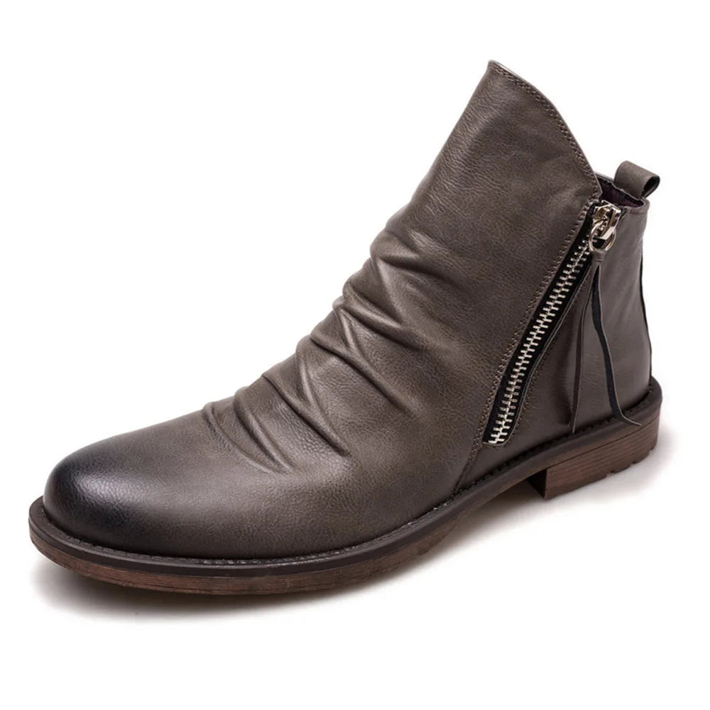 Owens | Bottines Chelsea en cuir véritable