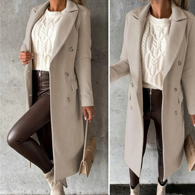 Ana™ | MANTEAU LONG AVEC DOUBLE BOUTON