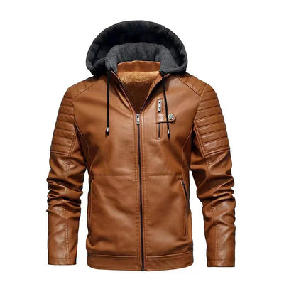 Enzo™ | Veste de motard avec capuche détachable