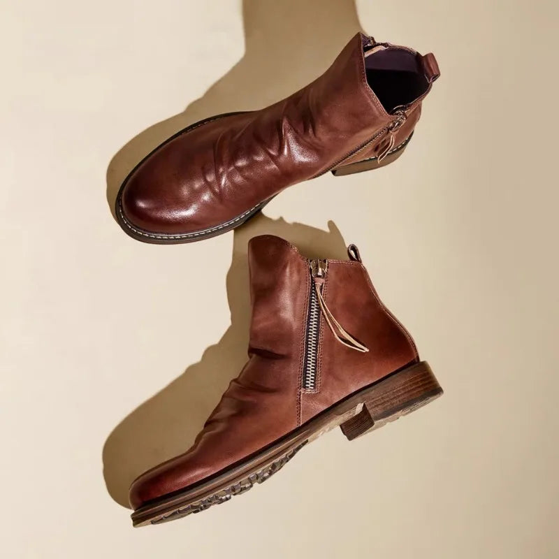 Owens | Bottines Chelsea en cuir véritable