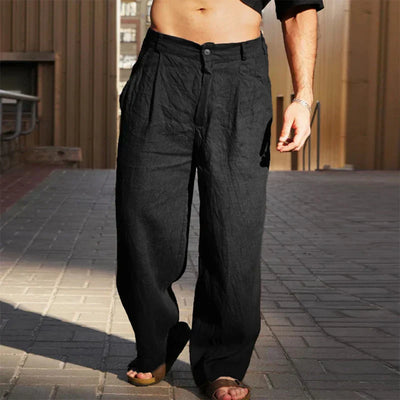 DARIO | Pantalons en Lin à Jambes Amples