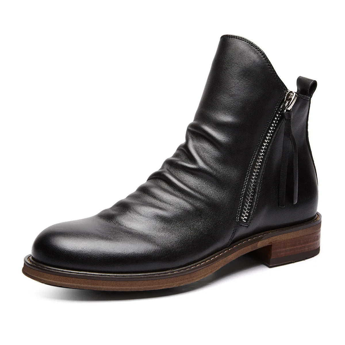 Owens | Bottines Chelsea en cuir véritable