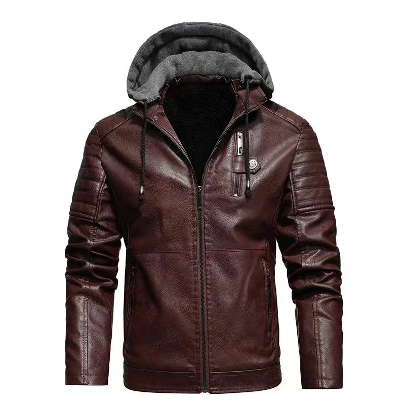 Enzo™ | Veste de motard avec capuche détachable