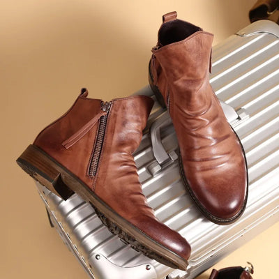 Owens | Bottines Chelsea en cuir véritable