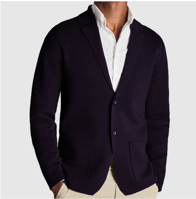 Oliver - Blazer en tricot doux avec fermeture à boutons sur le devant
