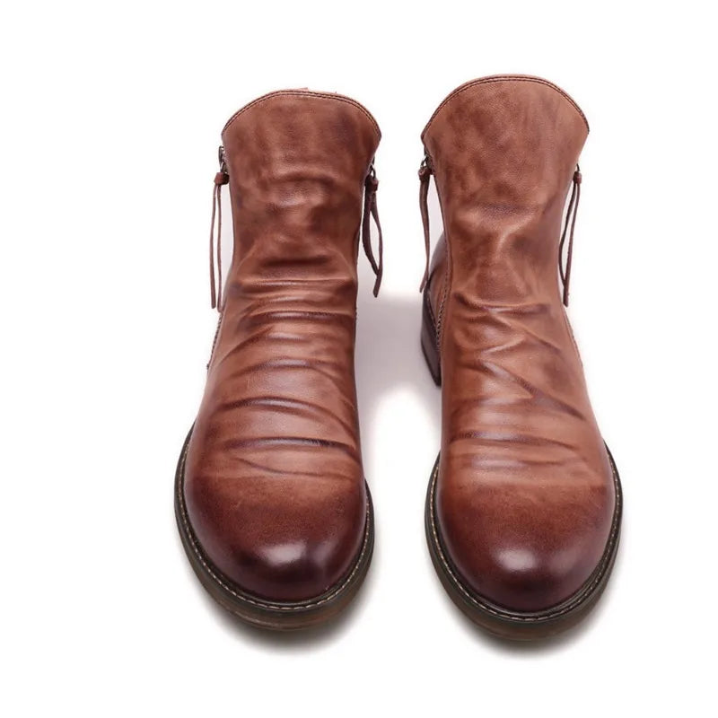 Owens | Bottines Chelsea en cuir véritable