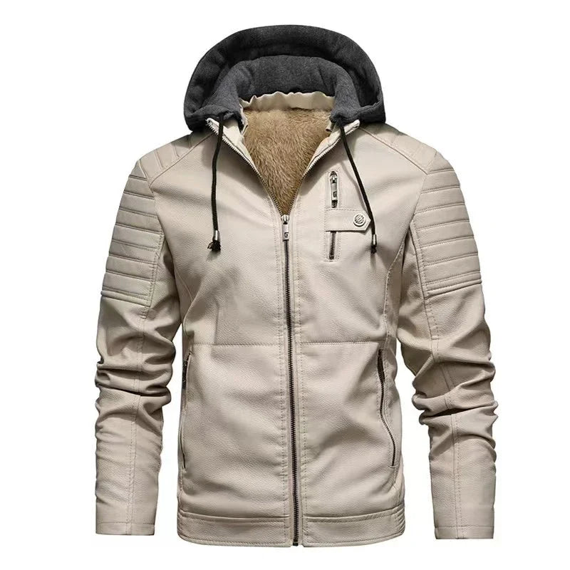 Enzo™ | Veste de motard avec capuche détachable