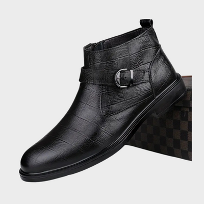 "Jameson | Bottines Ranger en cuir pour hommes" can be rewritten as "Bottines Ranger en cuir pour hommes - Jameson".