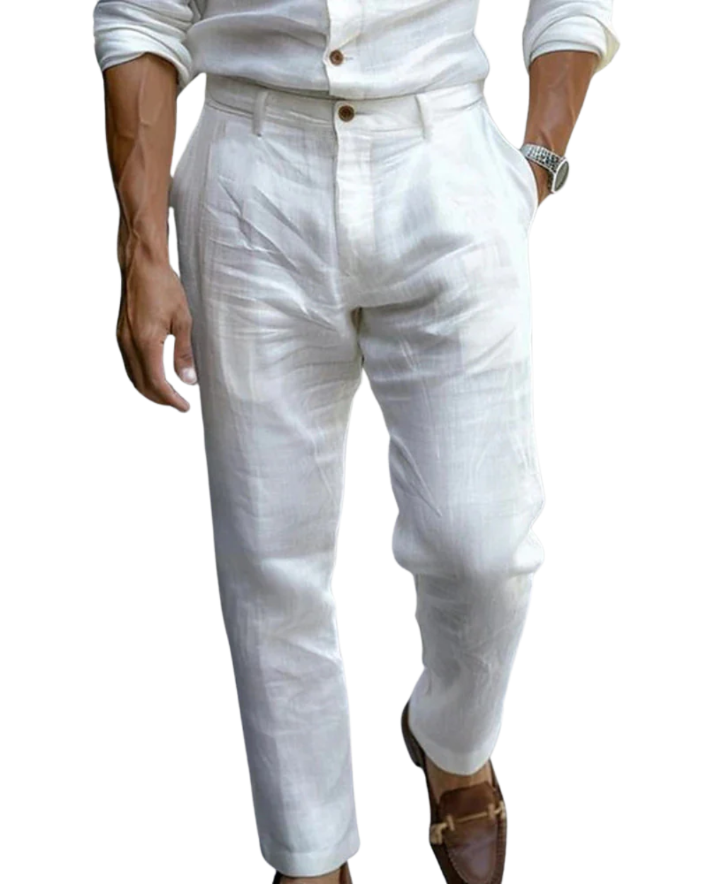 Moretti | Pantalons Légers en Lin