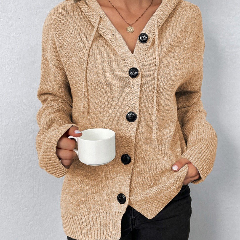 Laurence | Cardigan à Capuche et Boutons