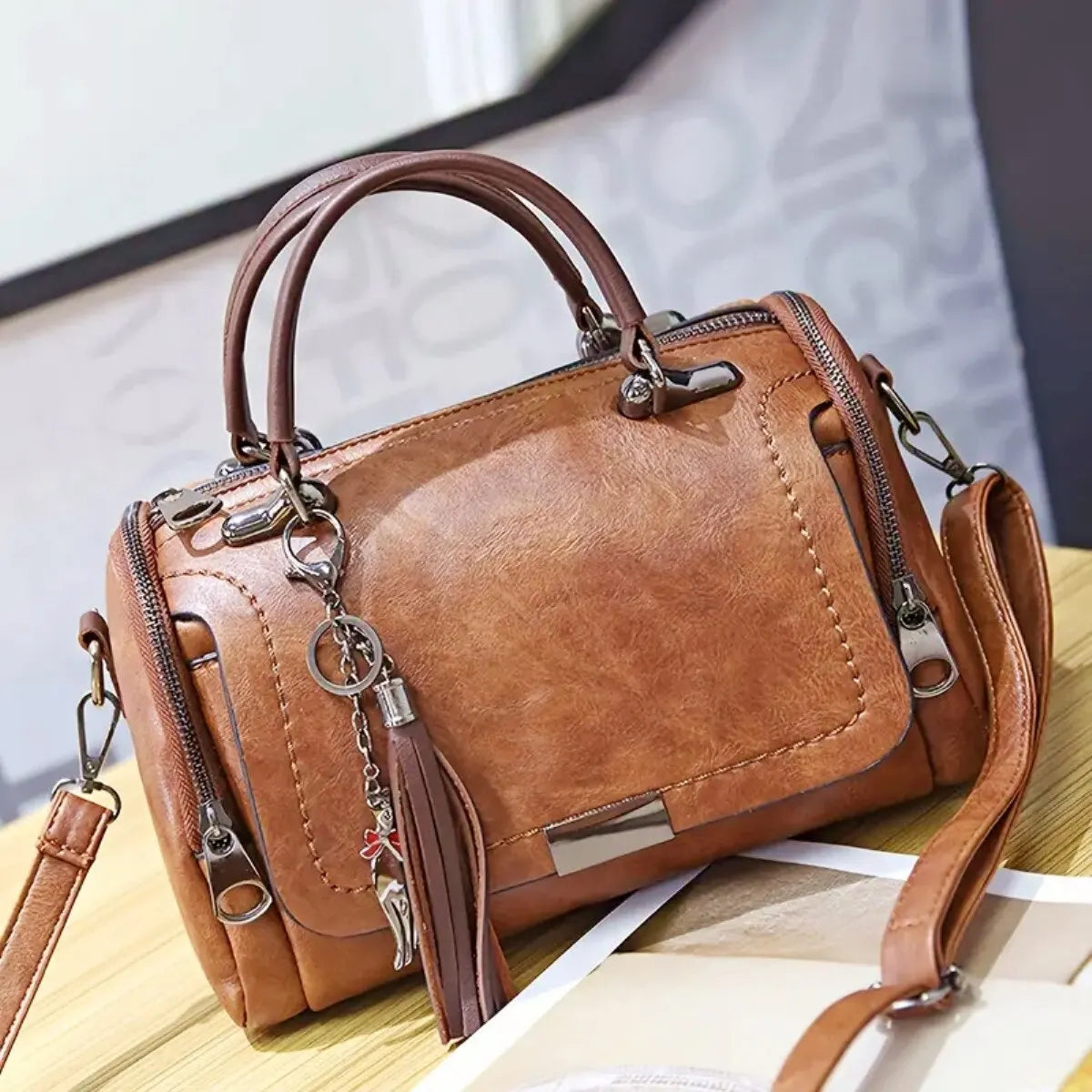 Patricia™ | Sac en Cuir Texturé Élégant
