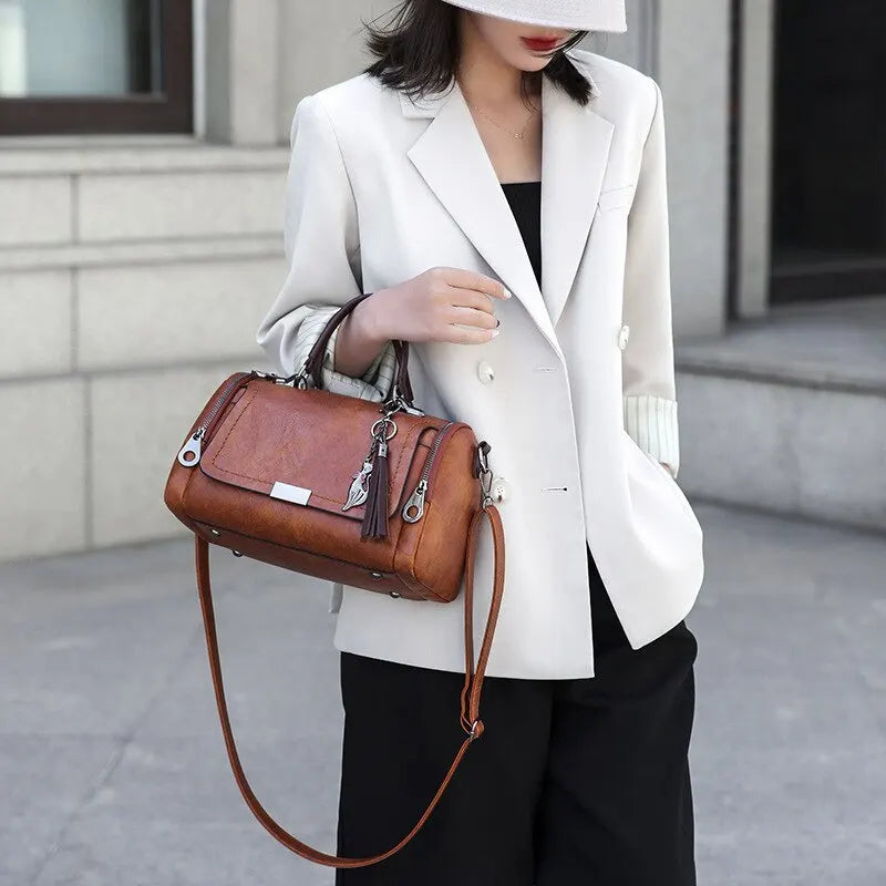 Patricia™ | Sac en Cuir Texturé Élégant