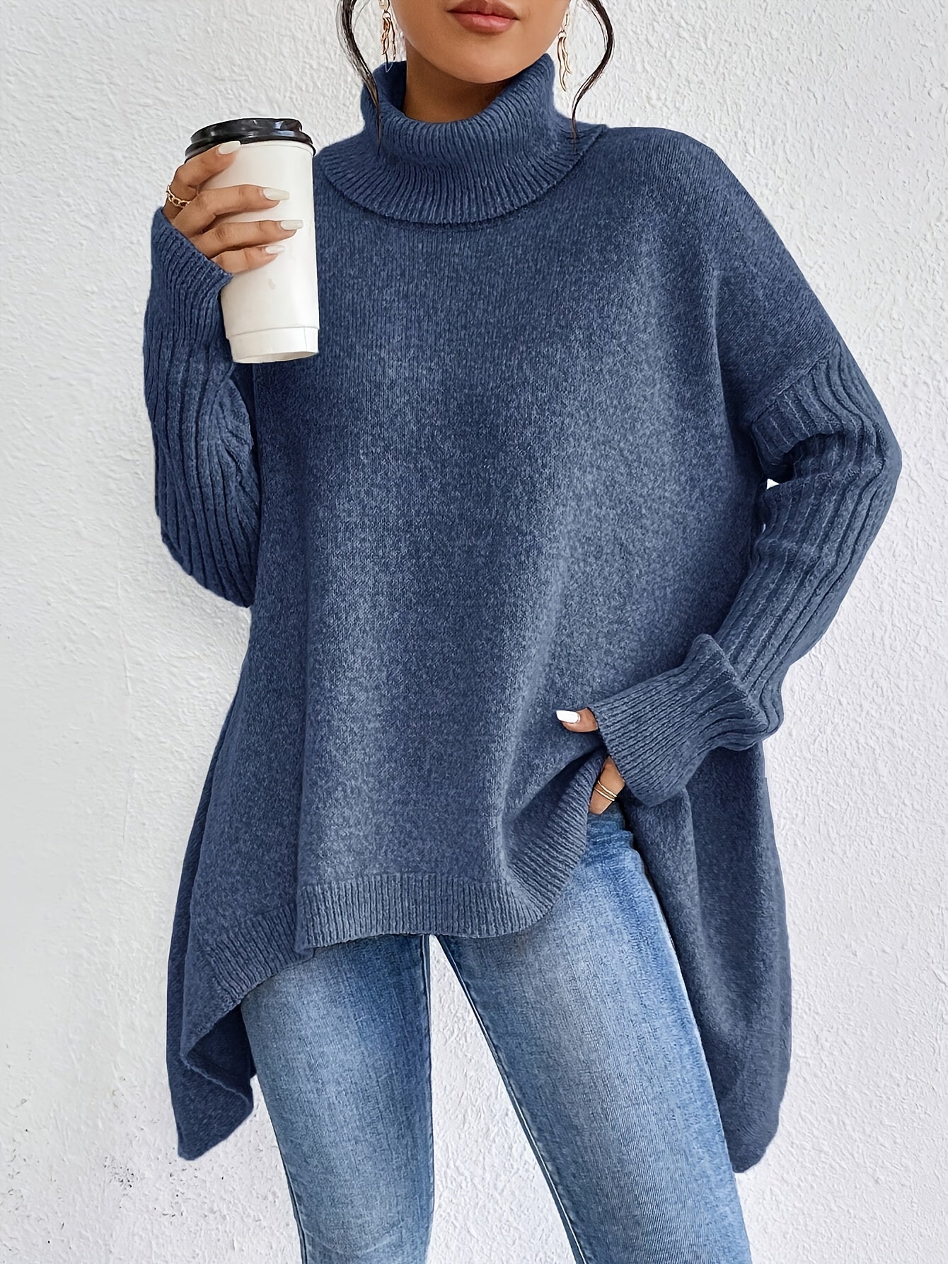 Louna – Pull Col Roulé Ample