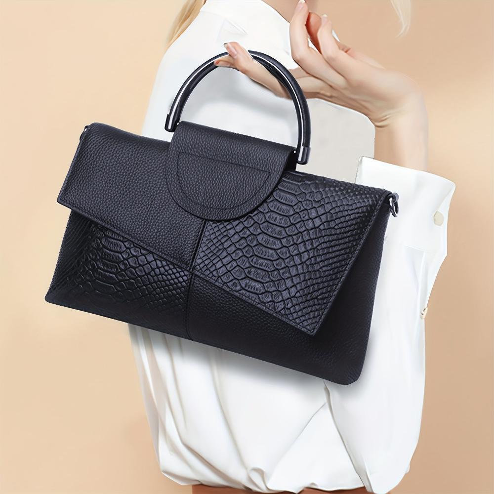 Celeste | Sac à main en cuir crocodile de luxe