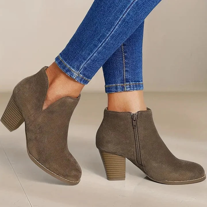Anaïs™ | BOTTINES FEMME AVEC TALON ÉPAIS