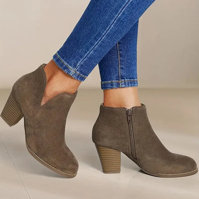 Anaïs™ | BOTTINES FEMME AVEC TALON ÉPAIS